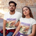 Personalized Husband and Wife Travel Partners for life Beach Summer Holiday Couple T-shirt