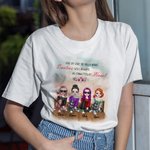 Gepersonaliseerde Besties Side By Side Always Be Connected By Heart Bloemen T-shirt Beste Vriend Cadeau Gelukkige Verjaardag Cadeau