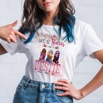 Personalised You're My Person Best Friends Drink Flowers T-shirt Gift for Best Friend Travel Best Friend Gift