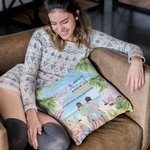 Personalised Best Bitches Keeping Each Other Sane Best Friends Beach View Throw Pillow Cover Gift for Friend for Living Room