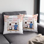 Personalised Throw Pillow Cover Annoying Each Other Couple Flower The Swing Gifts for Couple Bedroom Decor