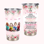 Personalized Besties Cheers To My Besties I Love You 20oz Tumbler Gift for Besties for Hot and Cold Drinks