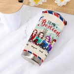 Spersonalizowany kubek To My Besties Airplane Cheers Side By Side 20oz Prezent dla najlepszej przyjaciółki Prezent dla przyjaźni