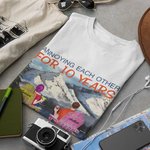 Maglietta personalizzata We're Going Strong Snow Mountain per le vacanze di coppia, regalo di coppia per marito e moglie