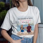 Personalizzato Marito e moglie viaggio giovane coppia tifo T-shirt San Valentino