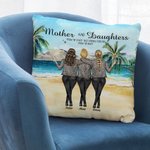 Personlig mor och dotter från början Kuddöverdrag Present till mamma Sovrumsinredning