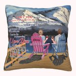 Poème d'amour personnalisé je t'aime neige montagne paysage vacances jeter taie d'oreiller anniversaire cadeau canapé décor 1