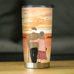 Personnalisé Forever Love Many Years Old Couple Sunset 20oz Tumbler Valentine's Day Daily Use