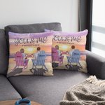 Henkilökohtainen Sinä ja minä saimme tämän parin Beach Holiday heittää tyynyn kansi vuosipäivä lahja Home Decoration