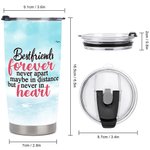 Vaso personalizado Best Friends Sitting By The Lake Bird Vaso de 20oz Regalo para el mejor amigo para bebidas frías y calientes
