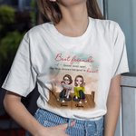 Personalized Best Friend Forever Never Apart Wooden Bridge Drink Bird T-shirt Gift for Best Friend Travel