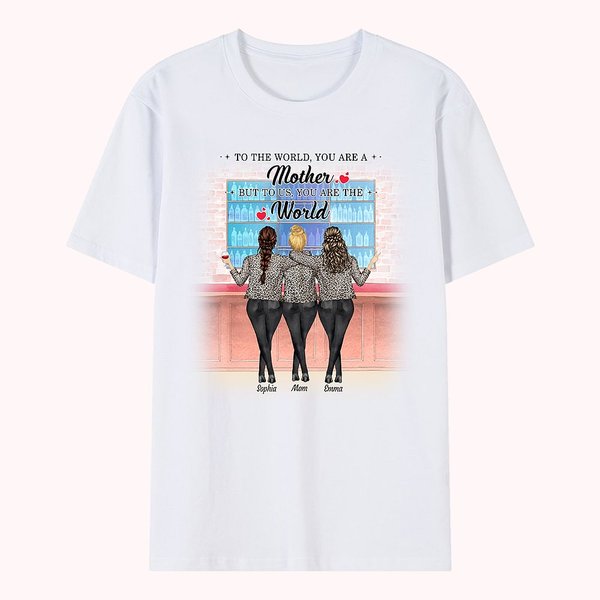 Personalized  Mom Best Love Daughters Forever Shopping Together T-shirt