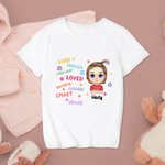Personlig Flicka Pojke Första skoldagen Skylt Tillbaka till skolan Gåva Barn T-shirt Examen Daglig klädsel