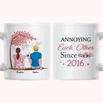 Tasse en céramique blanche personnalisée ennuyeuse pendant des années 11 oz ou 15 oz