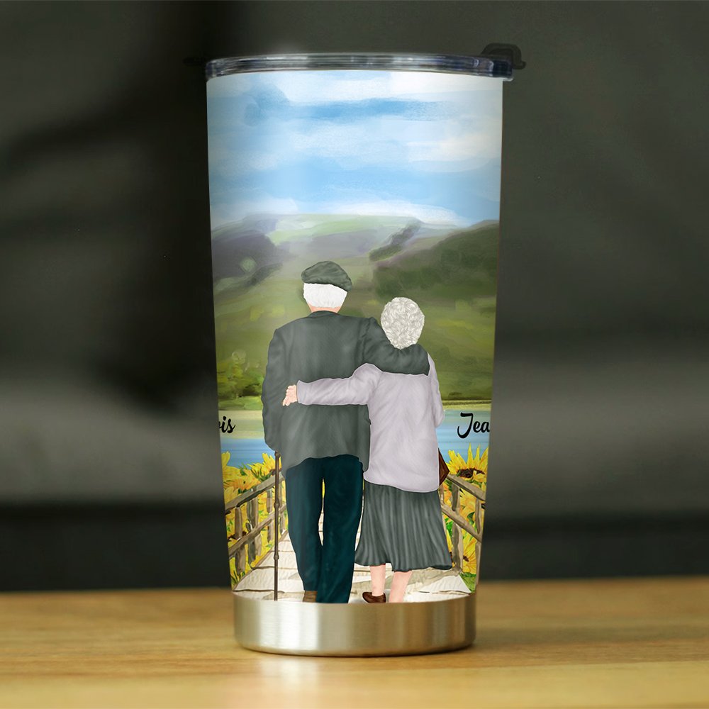 Personlig Oavsett hur gammal vi blir Jag älskar dig solros 20oz Tumbler Daglig användning Jubileum Födelsedag Alla hjärtans dag 2