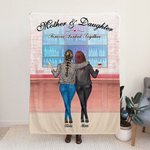 Manta de compras personalizada Madre e hija unidas para siempre Regalos para mamá Regalos para hija