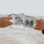 Tasse en émail personnalisée pour vous et moi Nous avons cette tasse en émail de vacances en bord de mer solide et durable Noël Saint Valentin