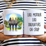 Personalised Like Mother Like Daughter White Ceramic Mug Mom Gift From Daughter Funny Mother's Day Birthday