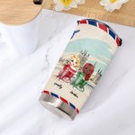 Personlig Tumbler Besties Flygplanskuvert Livet är bättre med Besties 20oz Tumbler Vänskapspresent