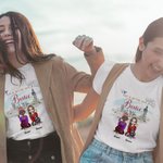 Personalized Life is Better with Friends Travel Together Sisters T-shirt Best Friend Gift Travel