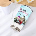 Personalizzato Besties Sitting Shoulder To Shoulder By The Lake 20oz Tumbler Regalo per Besties per bevande calde e fredde per il migliore amico