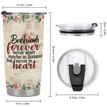 Personalized Besties Flowers Decoration Drink 20oz Tumbler Best Friend Gift for Her Bestie Gift Friendship
