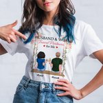 Personalizzato giovane coppia cucire insieme maglietta tifo compleanno usura quotidiana