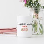 Personalized Swing Couple Together for Years Love Story White Ceramic Mug Couple Gift Dishwasher and Microwave Safe