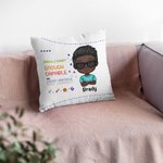 Personalised School Season Girl Boy New School Life Throw Pillow Cover for Living Room