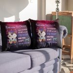 Boire ensemble personnalisé, n'oubliez pas que si nous nous faisons prendre, je suis sourd et que vous ne parlez pas en housse de coussin cadeau B