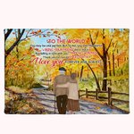 Henkilökohtainen My Love Partners to the World Fallen Leaves Poster Kehyksetön maalaus Syntymäpäivä Wall Decor