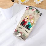 Personalized Tumbler Besties Flower You Will Always Be My Person 20oz Tumbler Gift for Besties Travel Tumbler