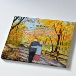 Personnalisé je t'aime pour toujours vieux Couple automne feuilles tombées affiche sans cadre peinture noël peinture décorative