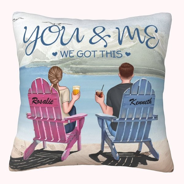 Personalized Your and Me We Got This Beautiful Scenery Iceberg Throw Pillow Cover Birthday Gift for Living Room