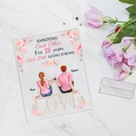 Personalized Annoying Each Other Couple Sitting on Chairs Cheers Flower   Acrylic Plaque Boyfriend Gifts House Decorations