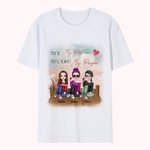 Camiseta personalizada Besties Sitting On The Wooden Bridge You're My Person Regalo para viaje de Besties