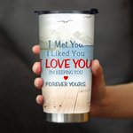 Personalized I'm Keeping You Forever Yours Iceberg View This Couple on Chairs 20oz Tumbler Couple Gift Daily Use