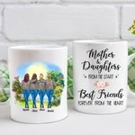 Personalised Mother and Daughters from The Start Cheers White Ceramic Mug Gifts for Mom