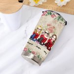 Personalized Besties Flowers Drink Life is Better with Besties 20oz Tumbler Gift for Besties Best Friends