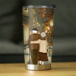 Personalised Old Couple Love Each Other Stay Together for Many Years  Fall Leaves 20oz Tumbler Anniversary Daily Use