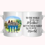 Personalized To The World You Are A Mother White Ceramic Mug Mothers Day Gifts Coffee Mug for Office and Home