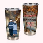 Personnalisé Vieux Couple Confession Sincère Accompagner Les Feuilles D'automne 20oz Tumbler Anniversaire Usage Quotidien