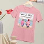 Personalizzato Tu e io giovane coppia Gradient Snow T-shirt Compleanno usura quotidiana
