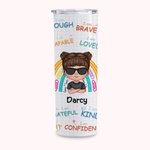 Personalized Reward Children Encourage Graffiti Elements Straight Skinny Tumbler Back to School Gifts Reusable Water Bottle