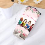Personalized Besties Cheers To My Besties I Love You 20oz Tumbler Gift for Besties for Hot and Cold Drinks
