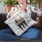 Personalised  Forever Love Mother and Daughters Shopping Day Throw Pillow Cover Sofa Decor
