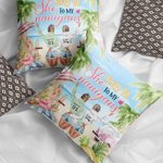 Personnalisé You're the She to My Nanigans Best Friends Throw Pillow Cover Bestie Gift for Women Bedroom Decor