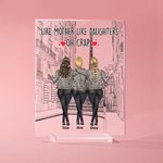 Personalized Like Mother Like Daughter Best Mom Acrylic Plaque Birthday  Acrylic Decoration