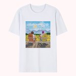 Personalised Sunflower Summer Vacation Husband and Wife T-shirt Couple Gift