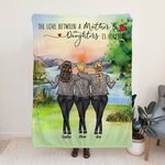 Personalisierter Muttertag der Liebe zwischen Mutter und Tochter ist für immer Decke für Mutter und Tochter